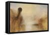 Landscape with Water-J. M. W. Turner-Framed Stretched Canvas