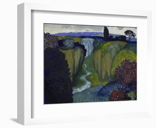 Landscape with Waterfall. 1896-Franz von Stuck-Framed Giclee Print