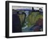 Landscape with Waterfall. 1896-Franz von Stuck-Framed Giclee Print