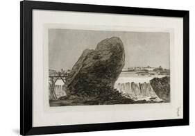 Landscape with Waterfall, before 1810-Francisco de Goya-Framed Giclee Print