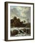 Landscape with Waterfall, C.1665-Jacob Isaaksz Ruisdael-Framed Giclee Print