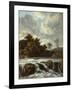 Landscape with Waterfall, C.1665-Jacob Isaaksz Ruisdael-Framed Giclee Print