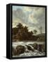 Landscape with Waterfall, C.1665-Jacob Isaaksz Ruisdael-Framed Stretched Canvas