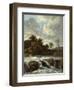 Landscape with Waterfall, C.1665-Jacob Isaaksz Ruisdael-Framed Giclee Print