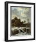 Landscape with Waterfall, C.1665-Jacob Isaaksz Ruisdael-Framed Giclee Print