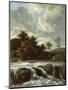 Landscape with Waterfall, C.1665-Jacob Isaaksz Ruisdael-Mounted Giclee Print