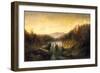 Landscape with Waterfall, C.1860-1870 (Oil on Canvas)-William Charles Anthony Frerichs-Framed Giclee Print