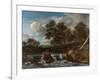 Landscape with Waterfall, Ca 1668-Jacob Isaacksz Van Ruisdael-Framed Giclee Print