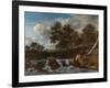 Landscape with Waterfall, Ca 1668-Jacob Isaacksz Van Ruisdael-Framed Giclee Print