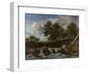 Landscape with Waterfall-Jacob Isaacksz Van Ruisdael-Framed Art Print