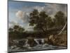 Landscape with Waterfall-Jacob Isaacksz Van Ruisdael-Mounted Art Print