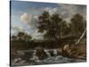 Landscape with Waterfall-Jacob Isaacksz Van Ruisdael-Stretched Canvas