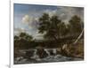 Landscape with Waterfall-Jacob Isaacksz Van Ruisdael-Framed Art Print