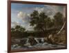 Landscape with Waterfall-Jacob Isaacksz Van Ruisdael-Framed Art Print