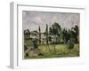 Landscape with Waterline, C.1879-Paul C?zanne-Framed Giclee Print