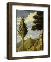 Landscape with White Castle on Hilltop, from the Deposition of Christ, 1435, from Holy Trinity-Fra Angelico-Framed Giclee Print