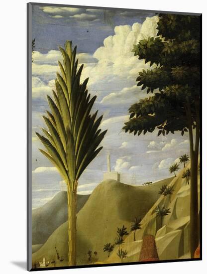 Landscape with White Castle on Hilltop, from the Deposition of Christ, 1435, from Holy Trinity-Fra Angelico-Mounted Giclee Print