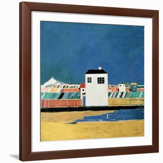 Landscape with White House-Kasimir Malewitsch-Framed Giclee Print