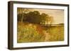 Landscape with Wild Flowers and Rabbits-Robert Collinson-Framed Giclee Print