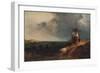 Landscape With Windmill, 19th century, (1917)-Henry Bright-Framed Giclee Print