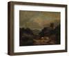 Landscape with Windmill and Rainbow (Partly after Gainsborough)-J. M. W. Turner-Framed Giclee Print