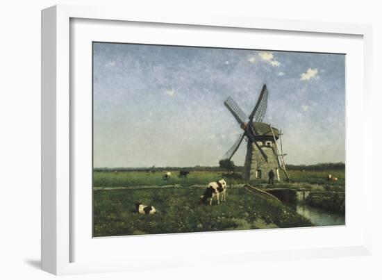 Landscape with Windmill Near Schiedam, 1873-Hendrik Johannes Weissenbruch-Framed Giclee Print