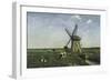 Landscape with Windmill near Schiedam. 1873-Jan Hendrik Weissenbruch-Framed Giclee Print