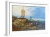 Landscape with Windmills, 1607, (Oil on Panel)-Jan the Elder Brueghel-Framed Giclee Print