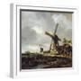 Landscape with Windmills, Near Haarlem, C.1650-52-Jacob Isaaksz or Isaacksz van Ruisdael-Framed Giclee Print