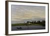 Landscape with windmills-Caspar David Friedrich-Framed Giclee Print