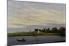 Landscape with windmills-Caspar David Friedrich-Mounted Giclee Print