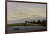 Landscape with windmills-Caspar David Friedrich-Framed Giclee Print