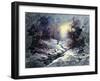 Landscape With Winter Wood Small River-balaikin2009-Framed Art Print