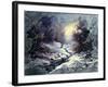 Landscape With Winter Wood Small River-balaikin2009-Framed Art Print