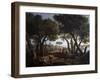 Landscape with Women at a Well-Andrea Locatelli-Framed Giclee Print