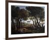 Landscape with Women at a Well-Andrea Locatelli-Framed Giclee Print