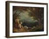 'Landscape with Women, Sheep and Dog', c1811, (1938)-Richard Westall-Framed Giclee Print