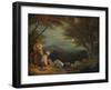 'Landscape with Women, Sheep and Dog', c1811, (1938)-Richard Westall-Framed Giclee Print