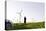 Landscape, Woman, Wind Turbines, Wind Power Station, Wind Park-Axel Schmies-Stretched Canvas