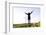 Landscape, Woman, Wind Turbines, Wind Power Station, Wind Park-Axel Schmies-Framed Photographic Print