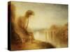 Landscape: Woman with Tamborine-J. M. W. Turner-Stretched Canvas