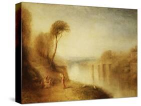 Landscape: Woman with Tamborine-J. M. W. Turner-Stretched Canvas