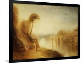 Landscape: Woman with Tamborine-J. M. W. Turner-Framed Giclee Print