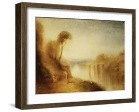 Landscape: Woman with Tamborine-J. M. W. Turner-Framed Giclee Print