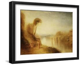 Landscape: Woman with Tamborine-J. M. W. Turner-Framed Giclee Print