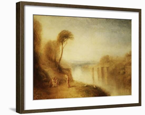 Landscape: Woman with Tamborine-J. M. W. Turner-Framed Giclee Print