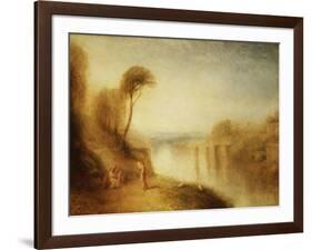 Landscape: Woman with Tamborine-J. M. W. Turner-Framed Giclee Print