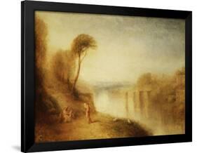 Landscape: Woman with Tamborine-J. M. W. Turner-Framed Giclee Print