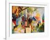 Landscape-Auguste Macke-Framed Art Print