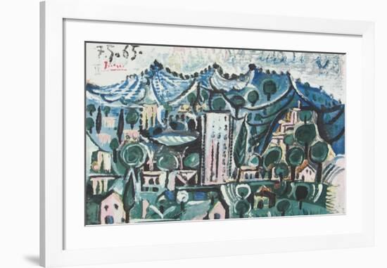 Landscape-Pablo Picasso-Framed Collectable Print